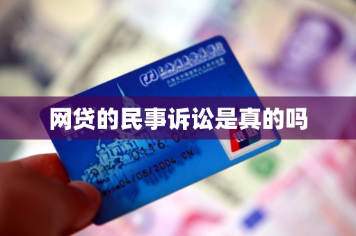 网贷的民事诉讼是真的吗