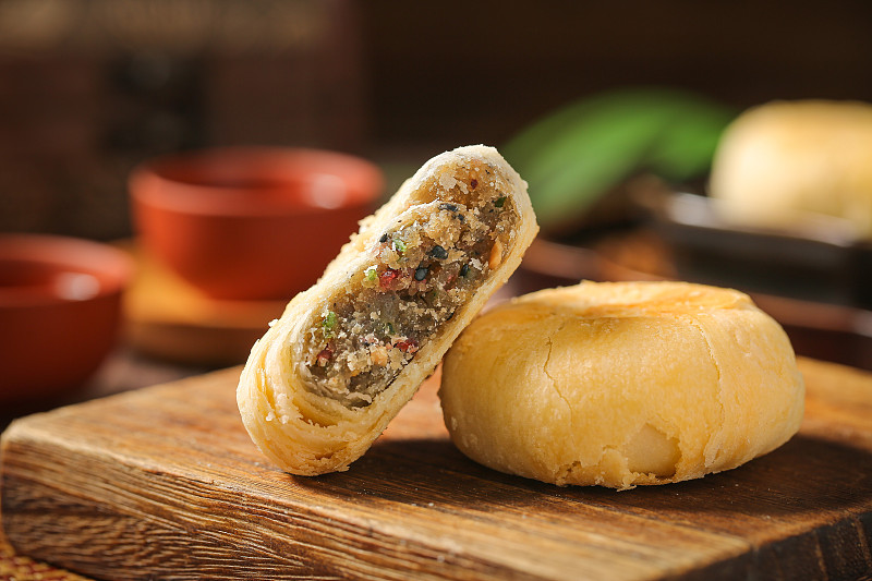 深底上的苏式月饼图片下载