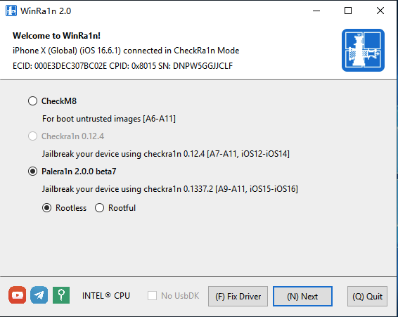 WinRa1n越狱工具电脑版