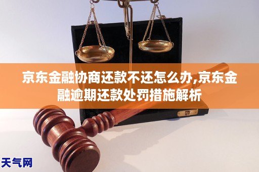 京东金融协商还款不还怎么办,京东金融逾期还款处罚措施解析