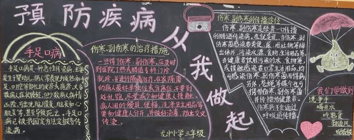 预防冬季传染病黑板报图片大全 第3张