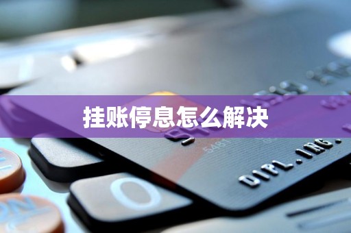 挂账停息怎么解决