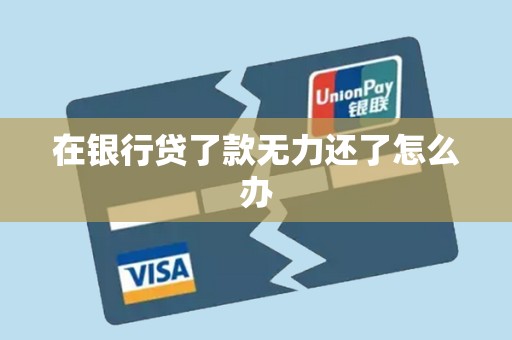 在银行贷了款无力还了怎么办