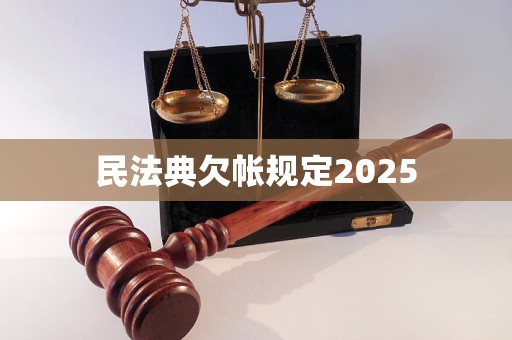 民法典欠帐规定2025