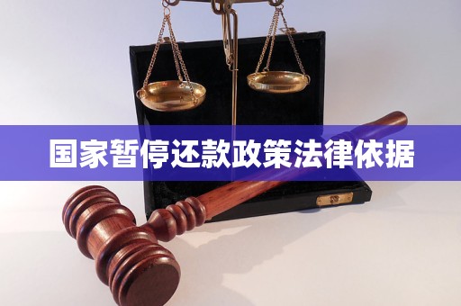 国家暂停还款政策法律依据