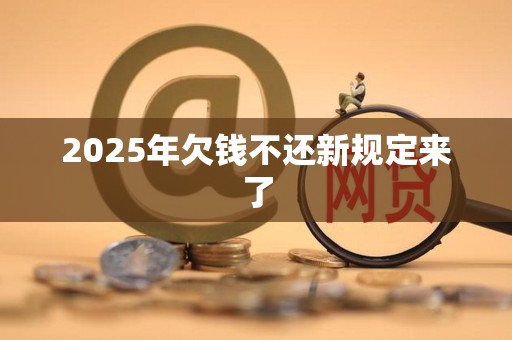 2025年欠钱不还新规定来了