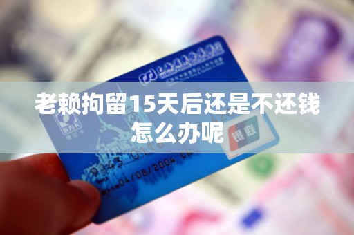 老赖拘留15天后还是不还钱怎么办呢