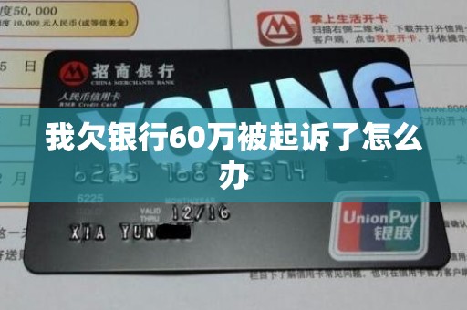 我欠银行60万被起诉了怎么办