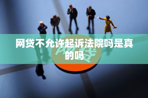 网贷不允许起诉法院吗是真的吗