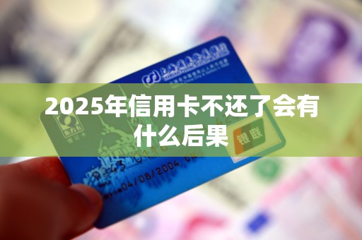 2025年信用卡不还了会有什么后果