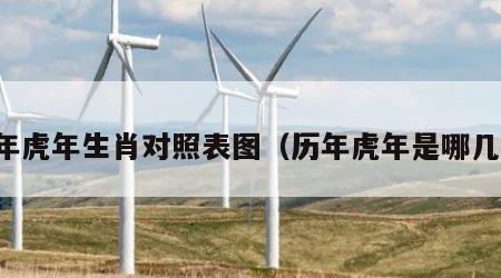 历年虎年生肖对照表图（历年虎年是哪几年）