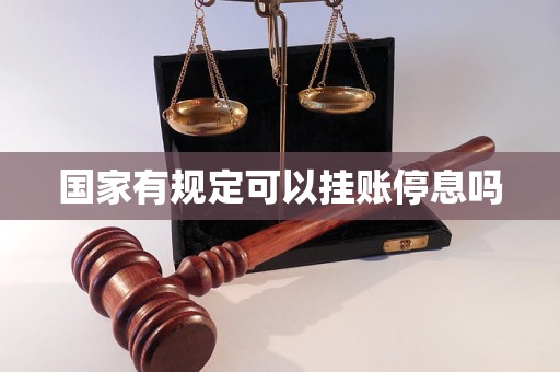 国家有规定可以挂账停息吗