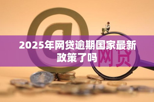 2025年网贷逾期国家最新政策了吗