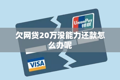 欠网贷20万没能力还款怎么办呢