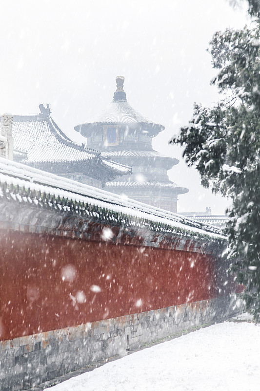 北京天坛雪景图片下载