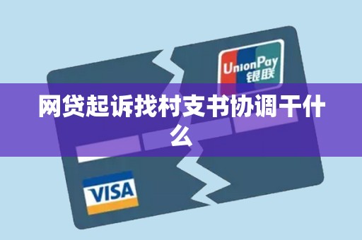 网贷起诉找村支书协调干什么