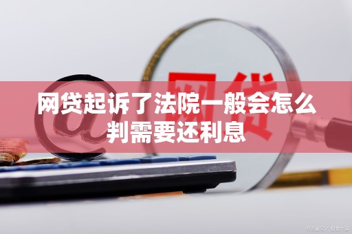 网贷起诉了法院一般会怎么判需要还利息