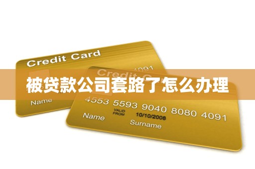 被贷款公司套路了怎么办理