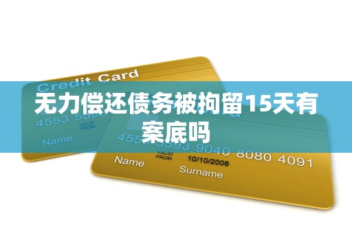 无力偿还债务被拘留15天有案底吗