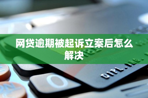 网贷逾期被起诉立案后怎么解决