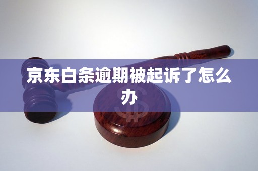 京东白条逾期被起诉了怎么办