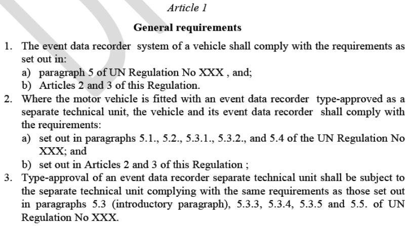 一文看懂 欧盟汽车一般安全技术法规最新发展综述1