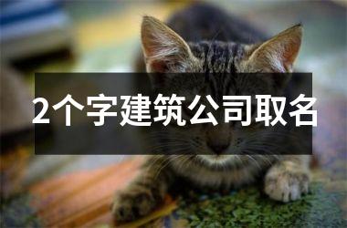 h3/p2个字建筑公司取名