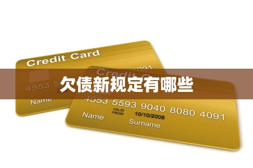 欠债新规定有哪些