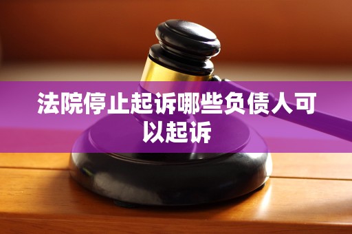 法院停止起诉哪些负债人可以起诉