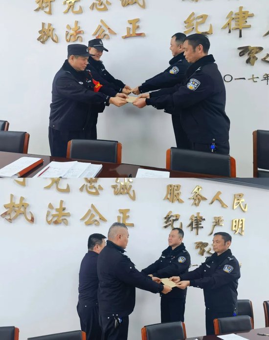  ▲为在执法执勤过程中受到不法侵害的民辅警发放抚慰金