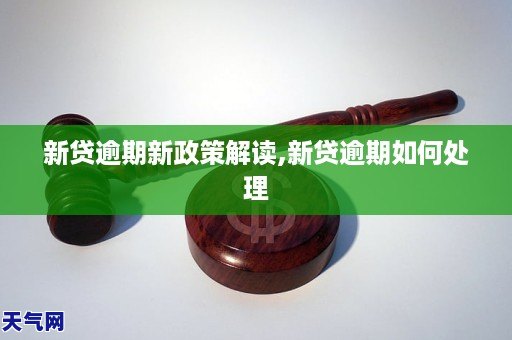 新贷逾期新政策解读,新贷逾期如何处理