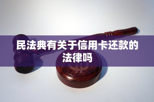 民法典有关于信用卡还款的法律吗
