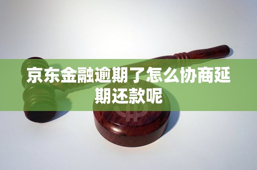 京东金融逾期了怎么协商延期还款呢