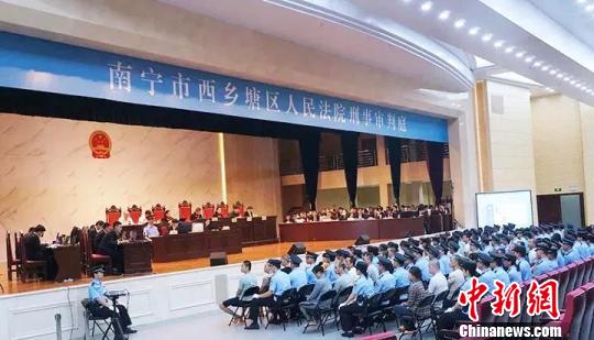 图为案件庭审现场 桂法宣 摄