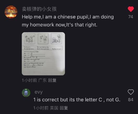 许多美国IP用户在小红书上“帮中国小学生做作业”，有网友吐槽“这下真成作业帮”了。网传图片