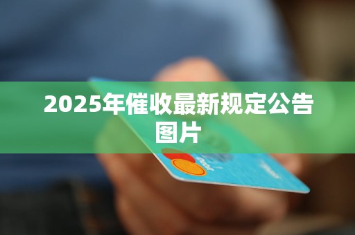 2025年催收最新规定公告图片