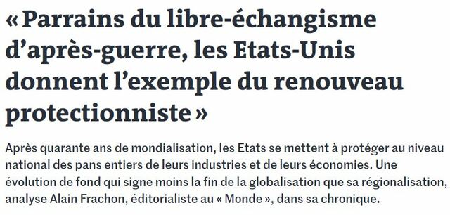 “美国现在是保护主义复兴的典型”
