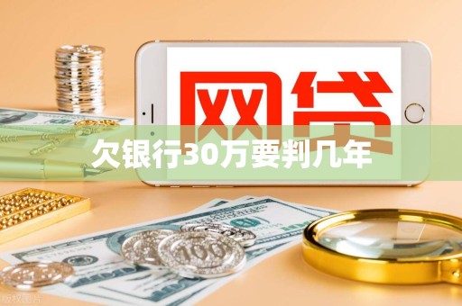 欠银行30万要判几年
