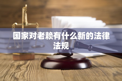 国家对老赖有什么新的法律法规