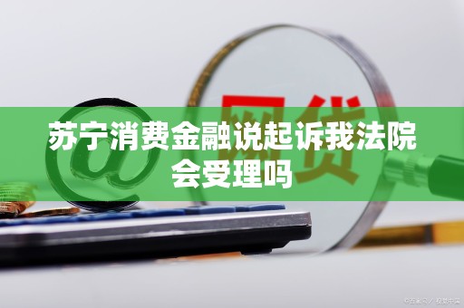 苏宁消费金融说起诉我法院会受理吗
