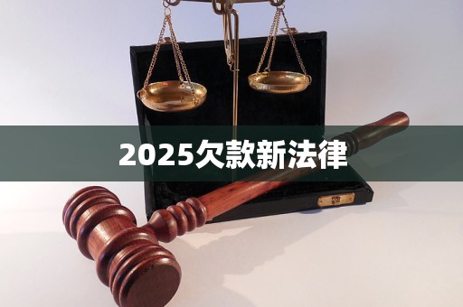 2025欠款新法律