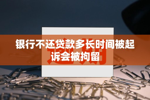 银行不还贷款多长时间被起诉会被拘留