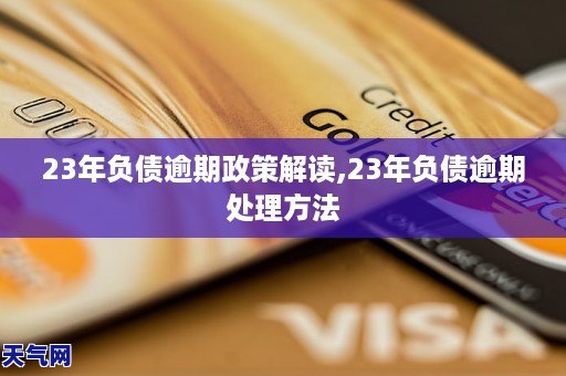 23年负债逾期政策解读,23年负债逾期处理方法
