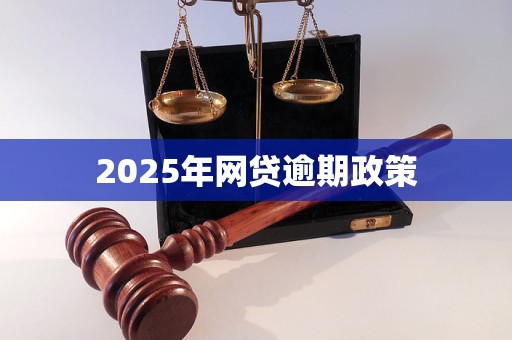 2025年网贷逾期政策