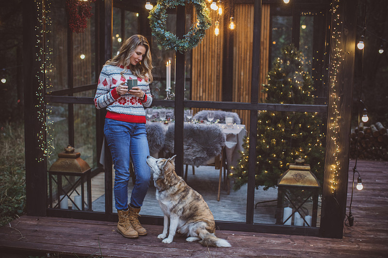 自我隔离期间的圣诞节图片下载