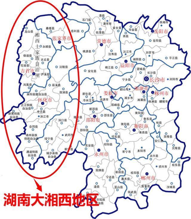 湘西是哪里？在哪个省哪个市？湘西位置地图2