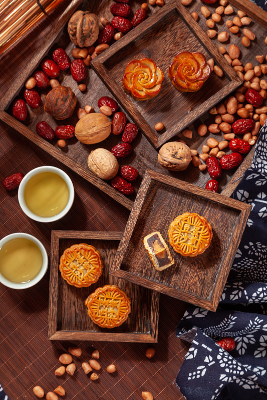 电商月饼场景图图片下载