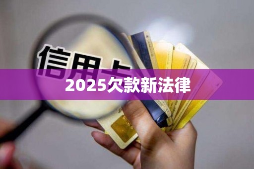 2025欠款新法律