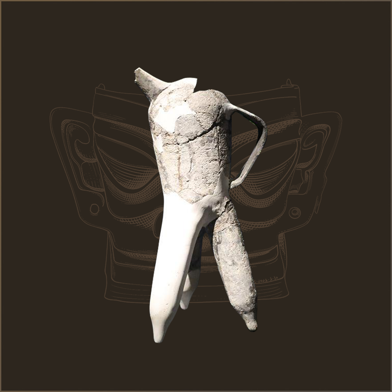 陶盉|高34.1厘米,宽21厘米|三星堆博物馆藏