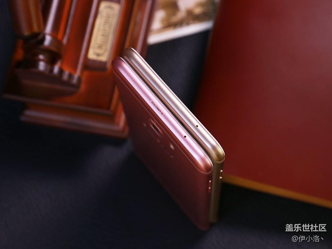 三星盖乐世C7 Pro蔷薇粉枫叶金双*赏